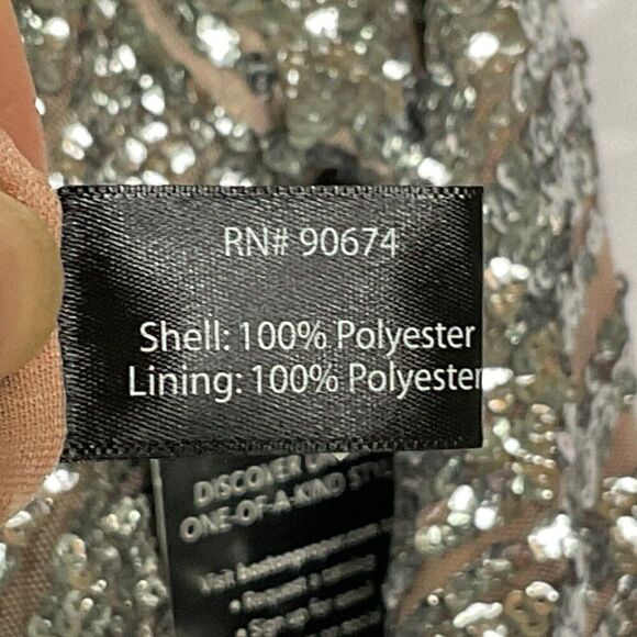 Boston Proper Size 14 Sequin Dress 100% Polyester Dry Clean Only, NWT - Picture 15 of 16